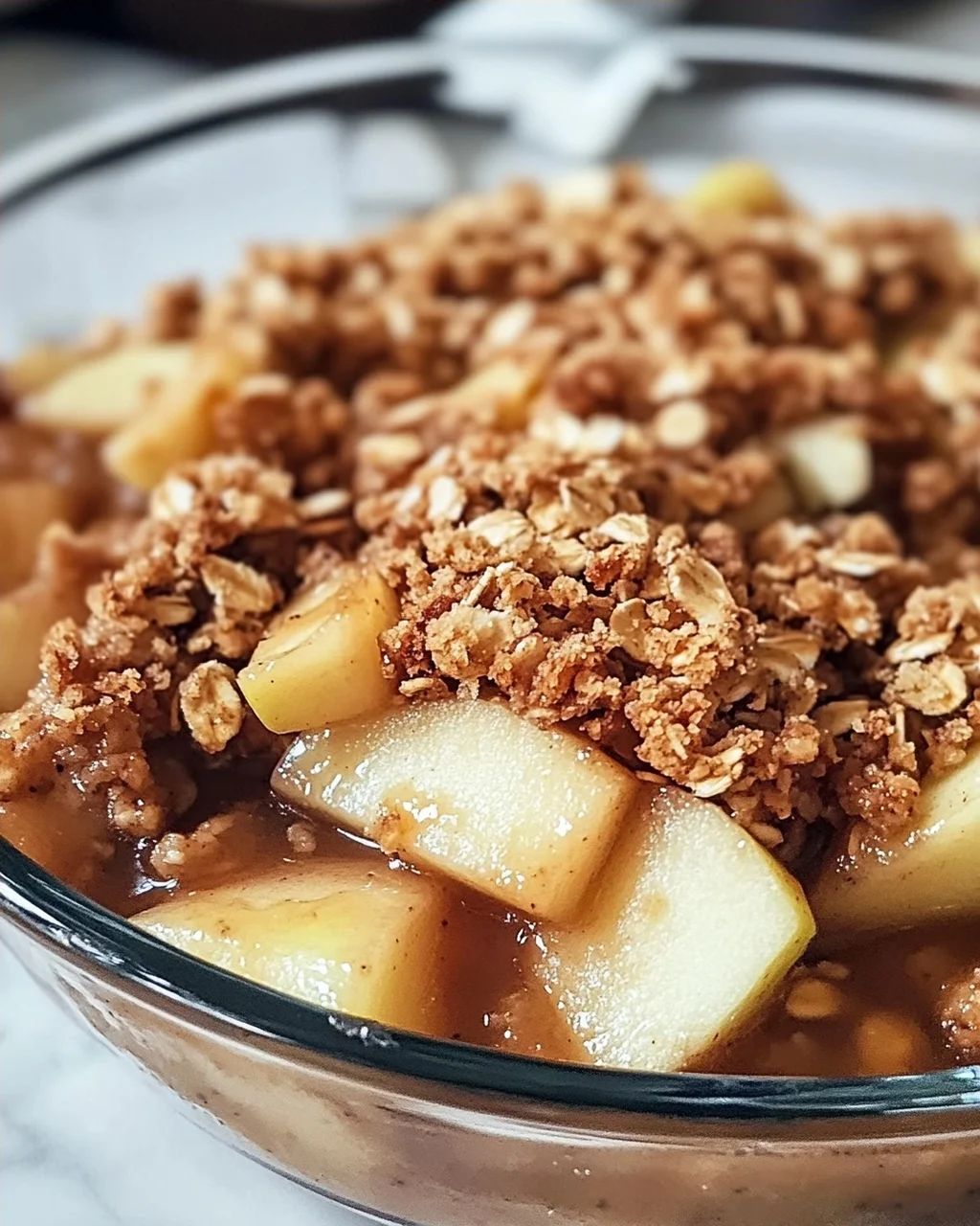 Gesunde Hochprotein-Apfel-Crisp für jeden Tag