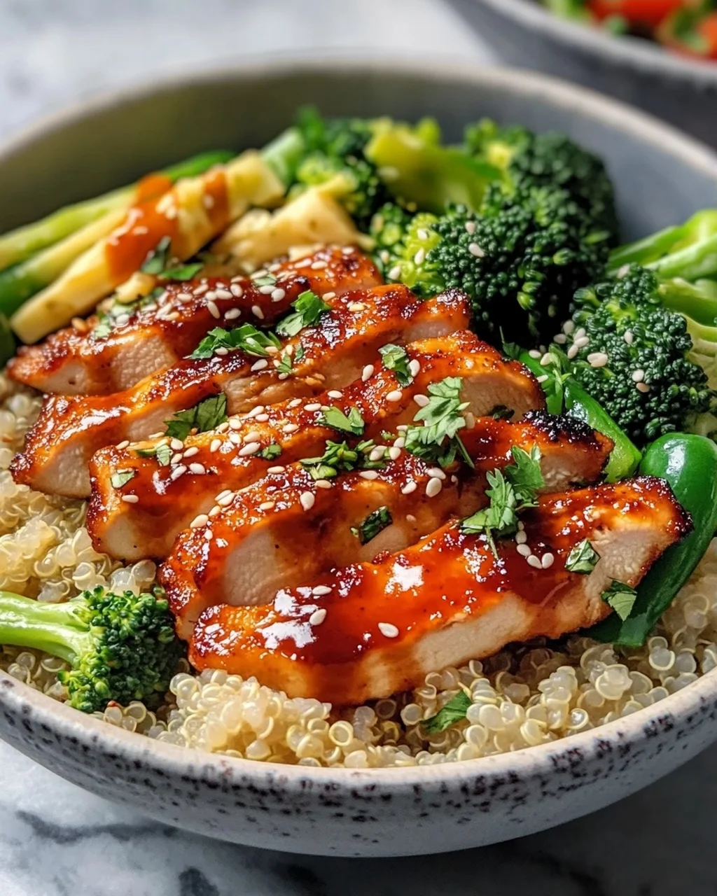Gesunde Sticky Chicken Bowls – Lecker und Nährstoffreich!