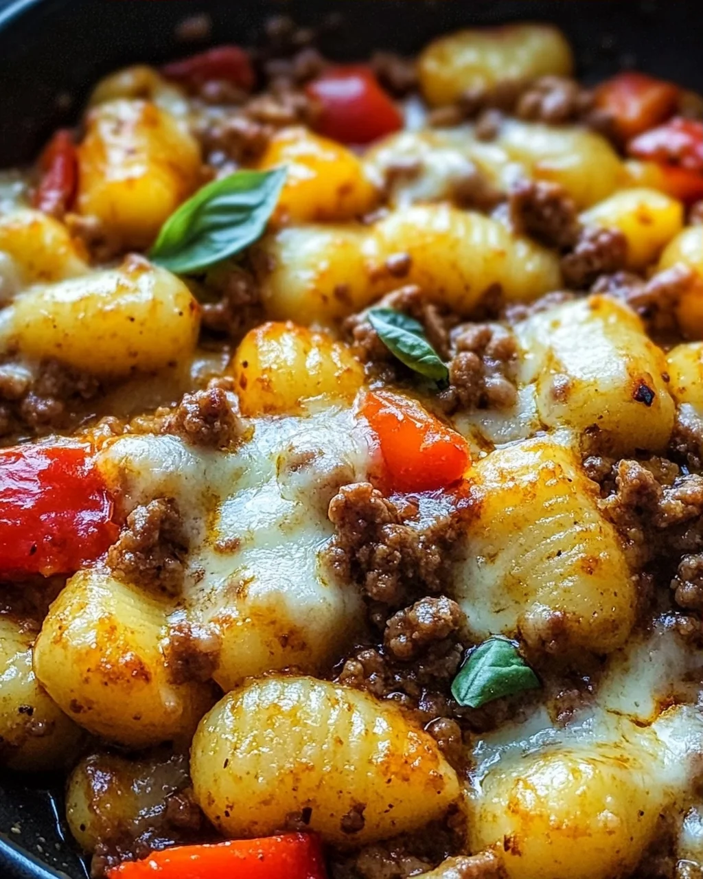 Gnocchi Pfanne mit Hackfleisch und Paprika