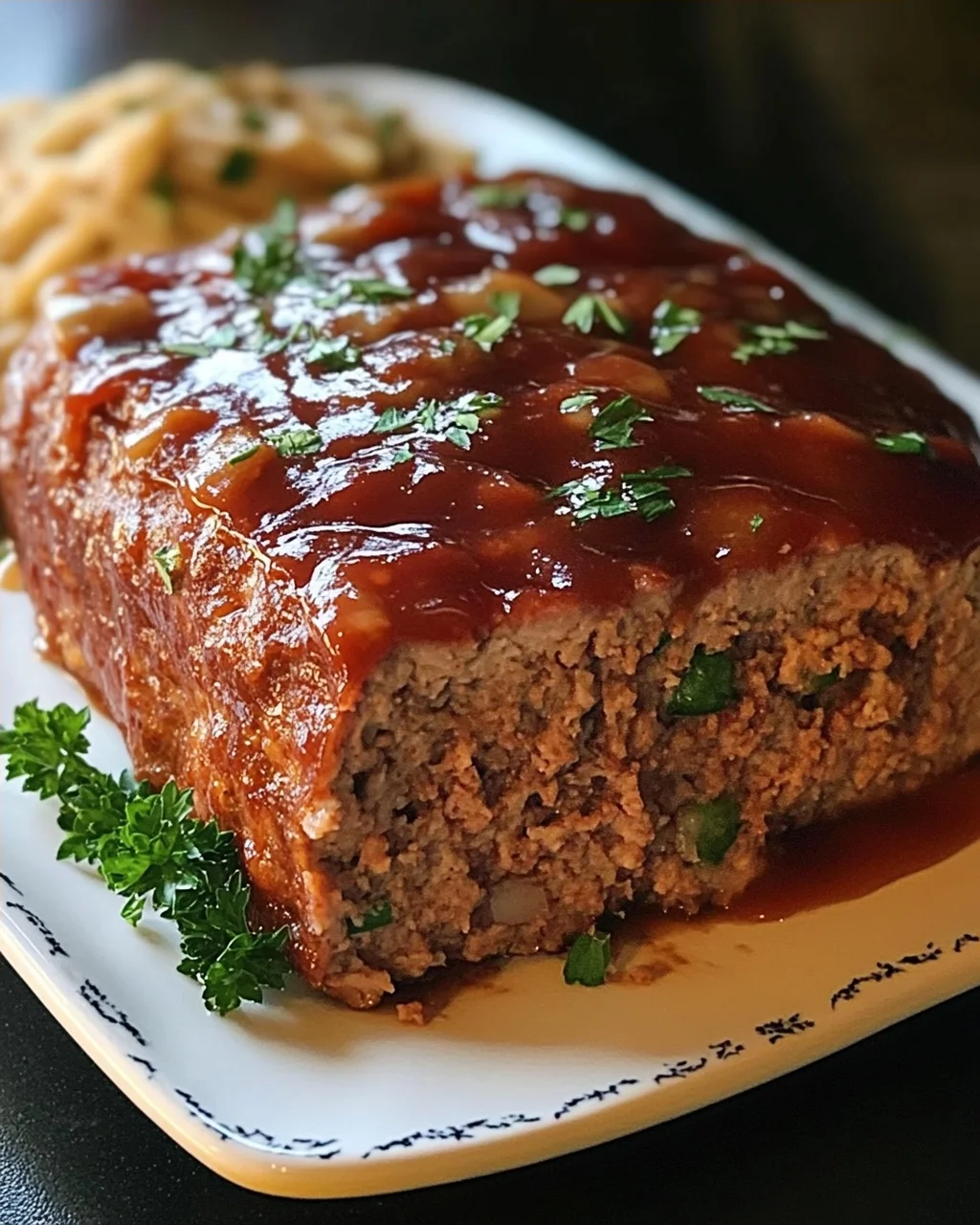 Hackbraten aus dem Backofen