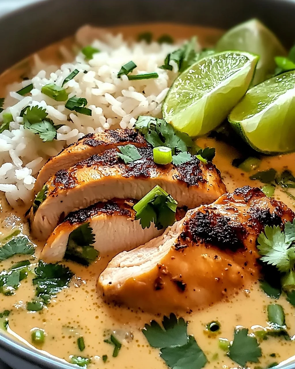 Kokosnuss-Hühnchen-Brühe-Reis für gemütliche Abende