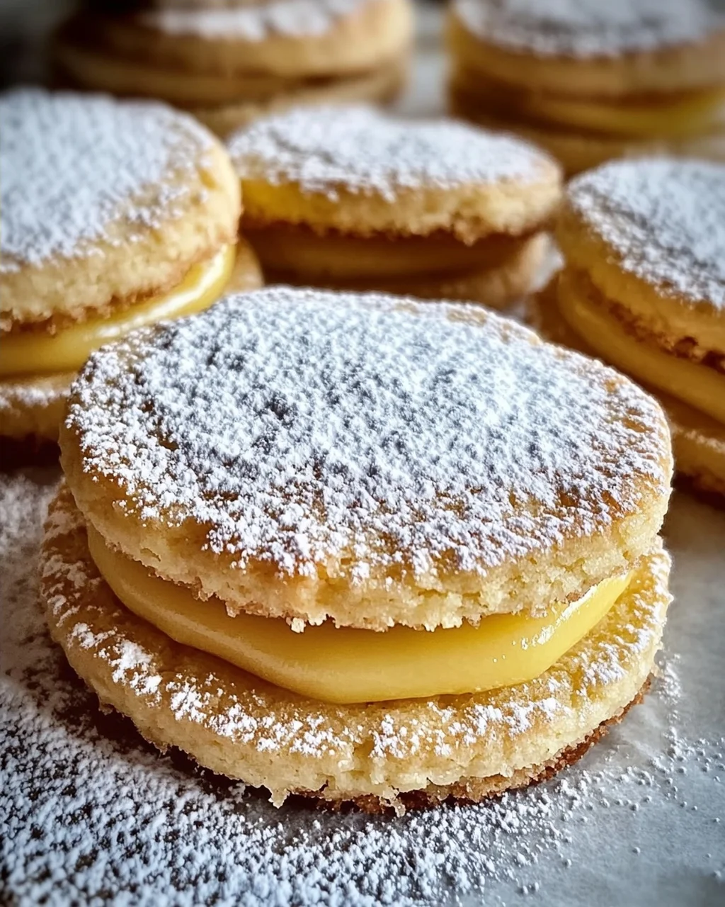 Leckere Zitronenkekse - Plätzchen mit Lemoncurd