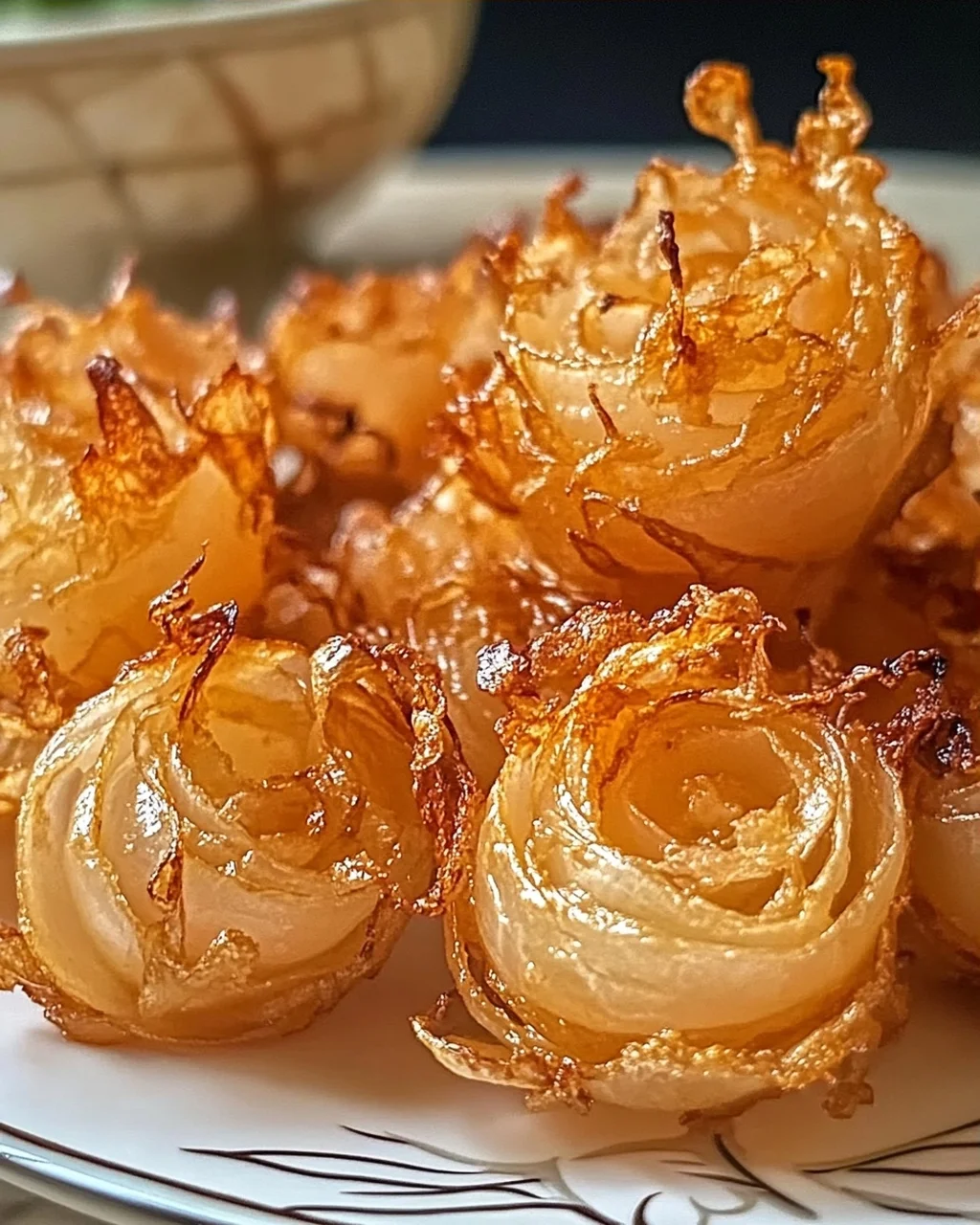 Luftfritteusen knusprige Mini-Blütenzwiebeln leicht gemacht