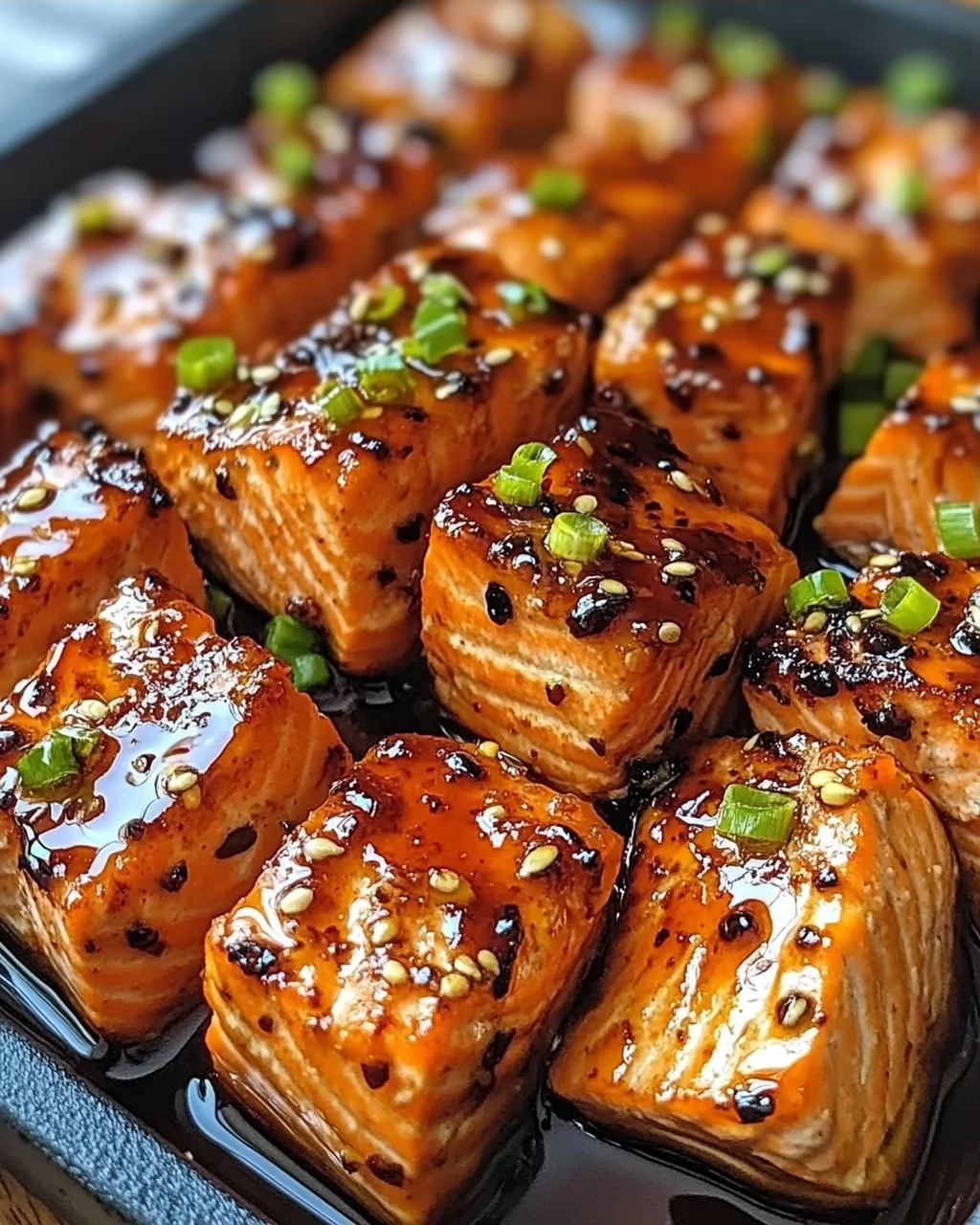 Milchfreie Honig-Knoblauch-Lachs-Bissen schnell zubereiten