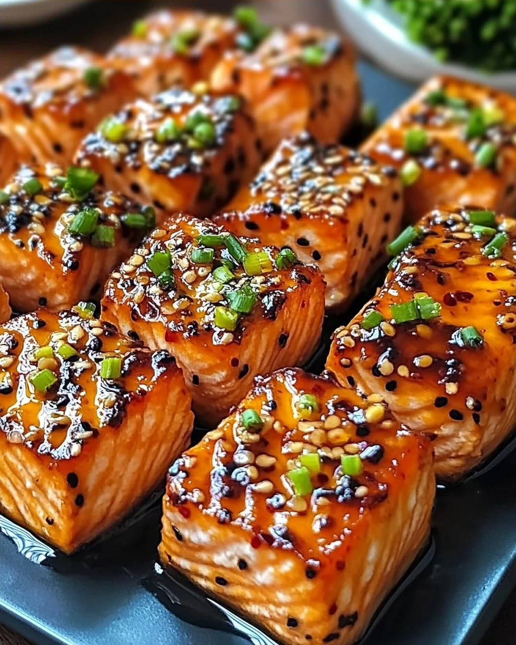 Milchfreie Honig-Knoblauch-Lachs-Bissen schnell zubereiten