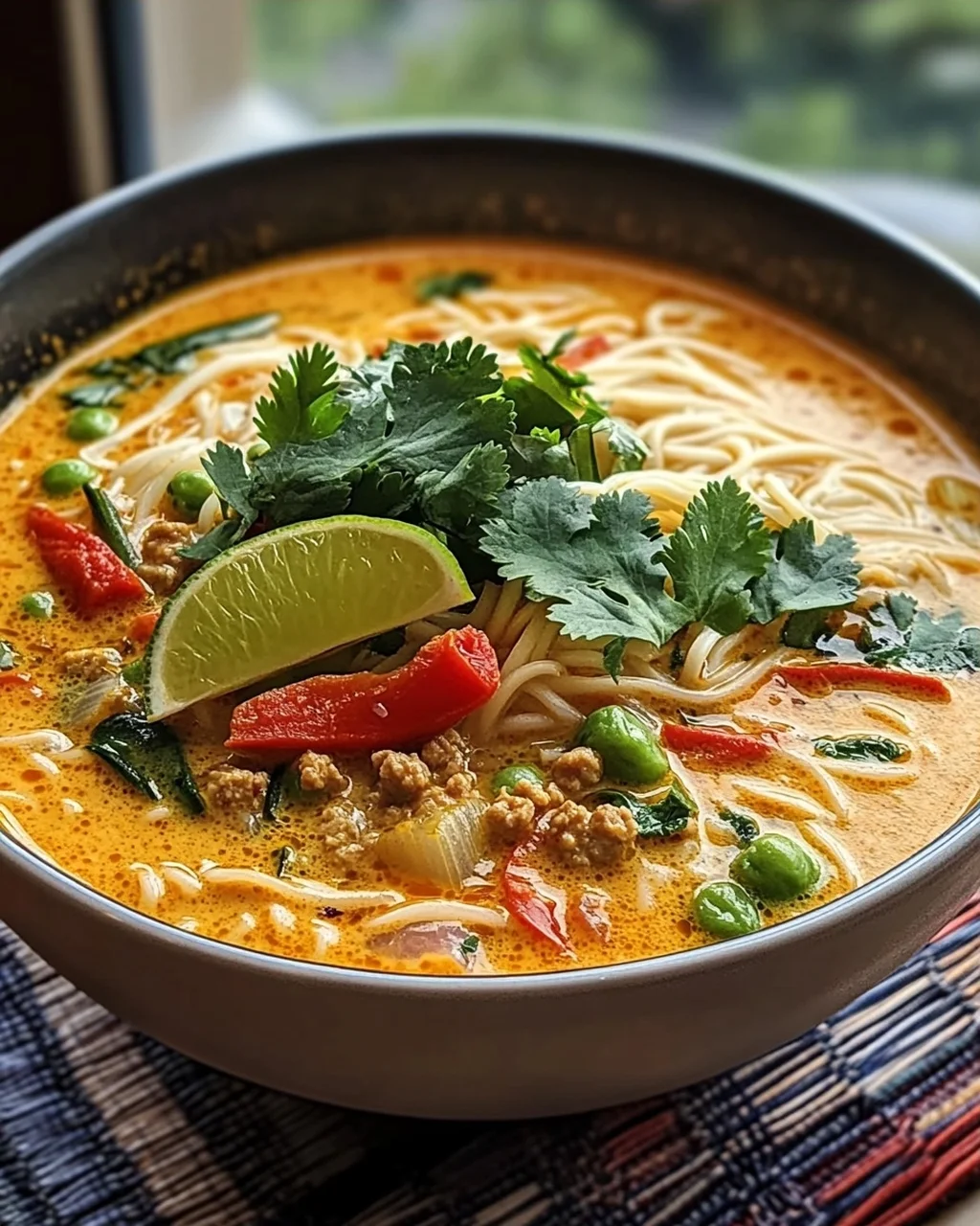 Thailändische Kokos Curry Nudelsuppe – Ultimatives Rezept!