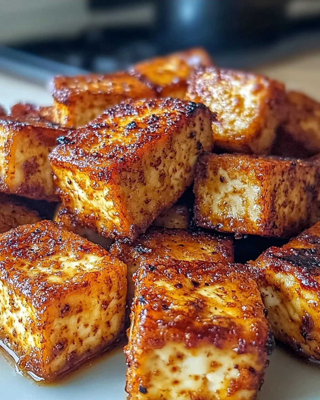 20-Minuten Heißluftfritteuse Knuspriger Tofu genießen