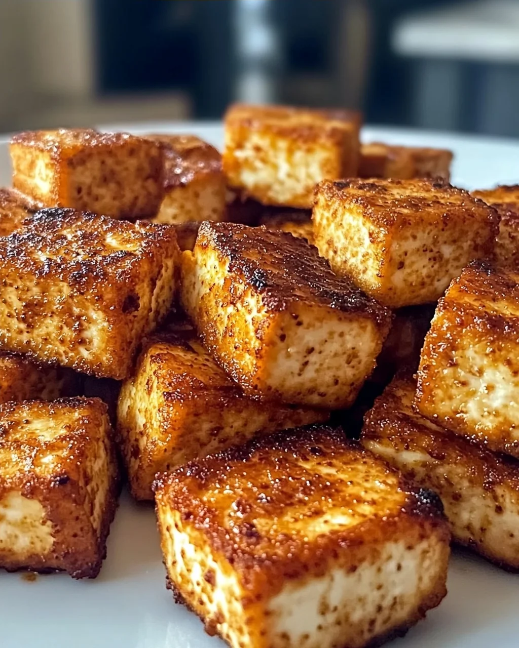 20-Minuten Heißluftfritteuse Knuspriger Tofu genießen