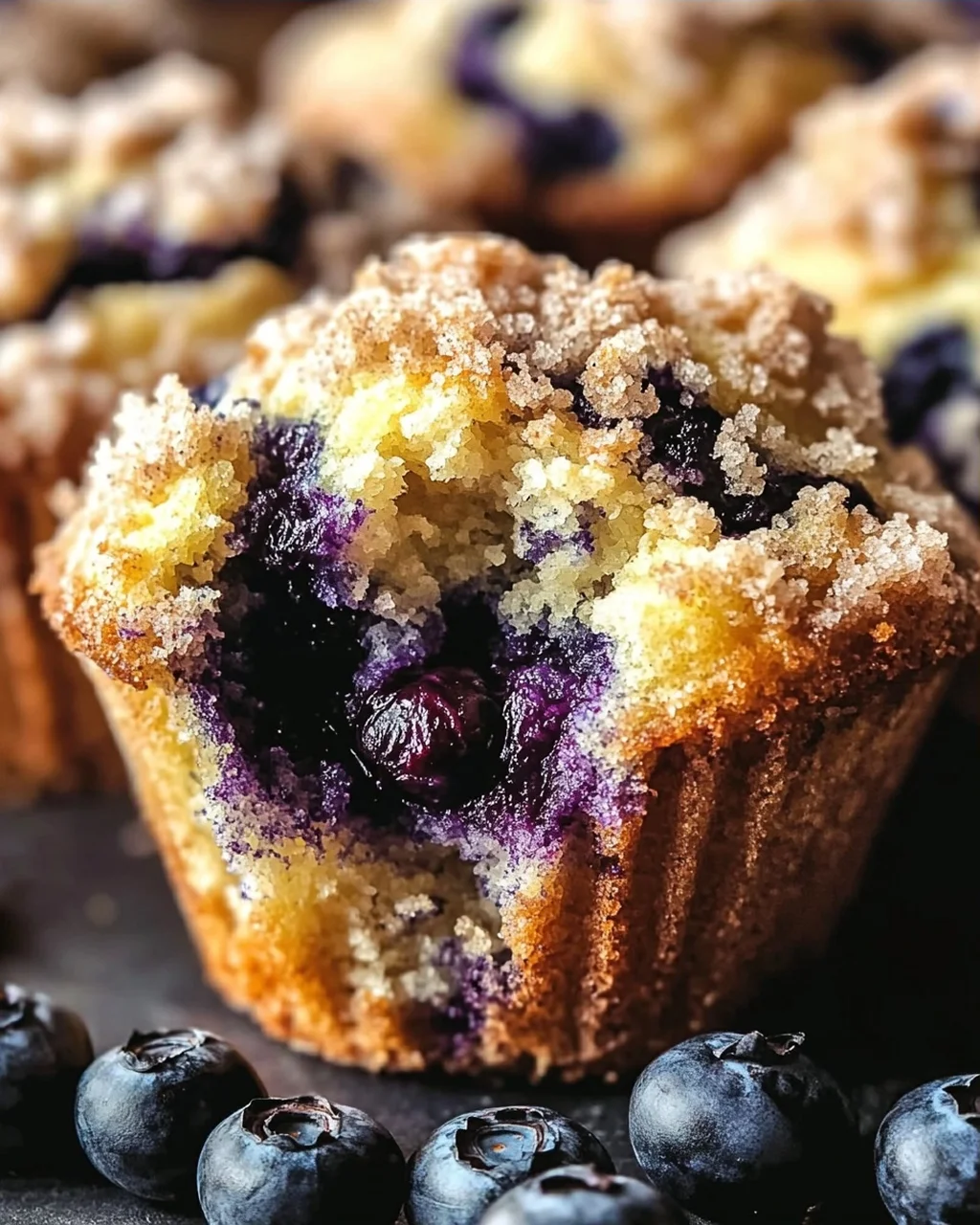 Beste Blaubeer-Streusel-Muffins ever - Jumbo Blueberry-Muffins
