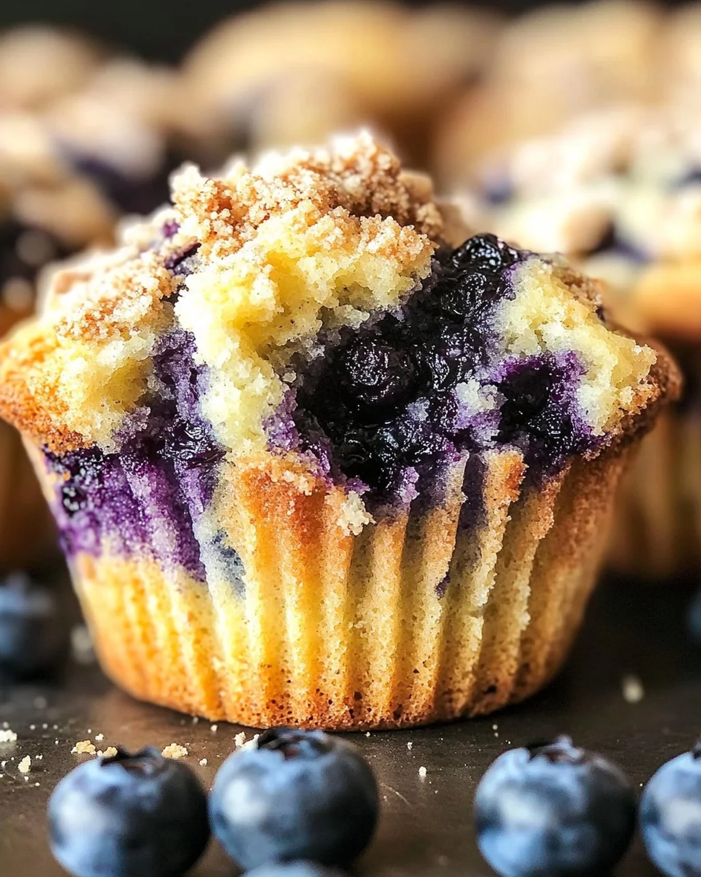 Beste Blaubeer-Streusel-Muffins ever - Jumbo Blueberry-Muffins