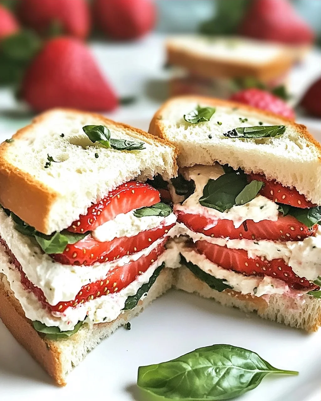 Erdbeer-Teesandwiches: Perfekte Kostbarkeit für Teestunden