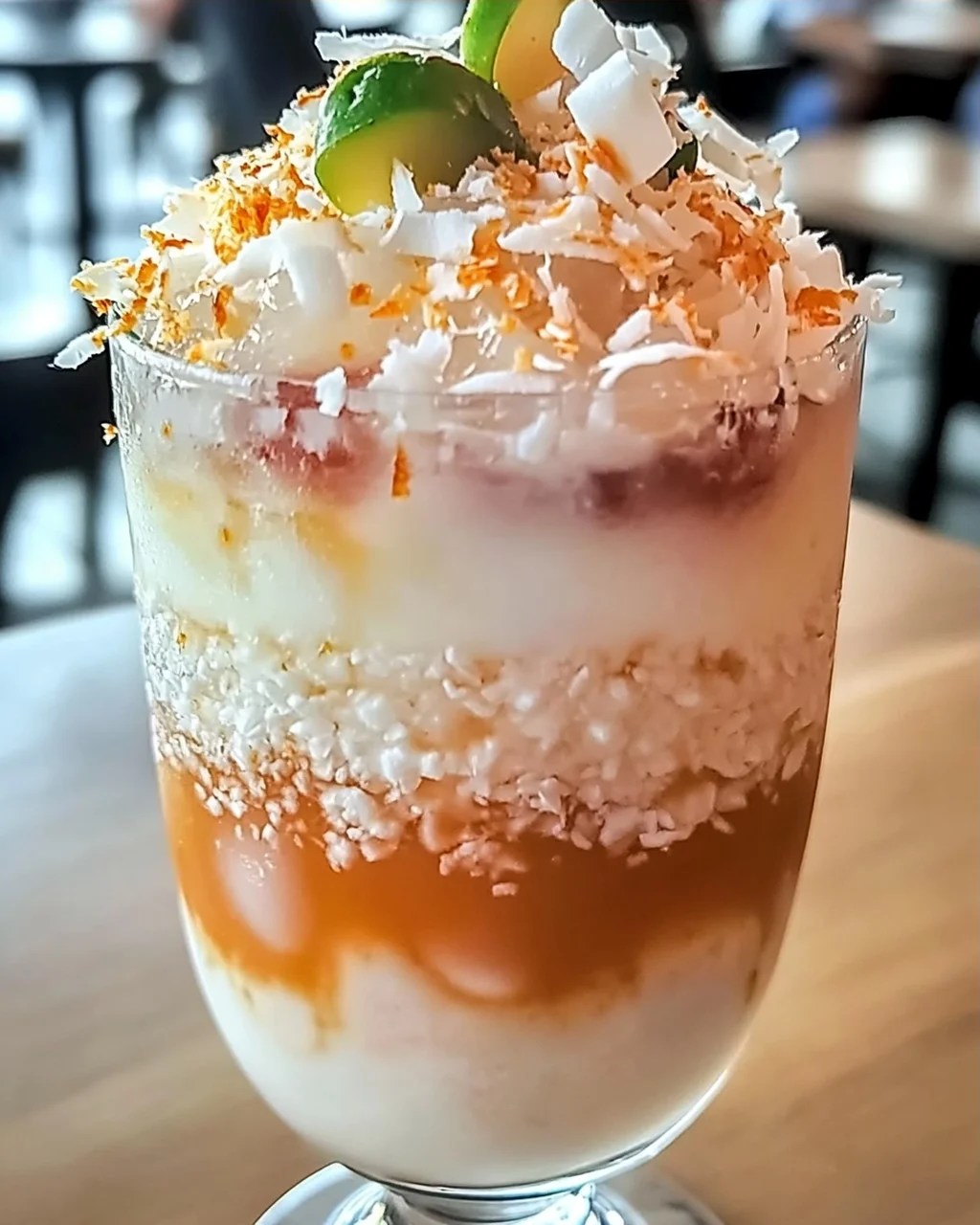 Erfrischender Kokosnuss Lychee Eistee in 5 Minuten