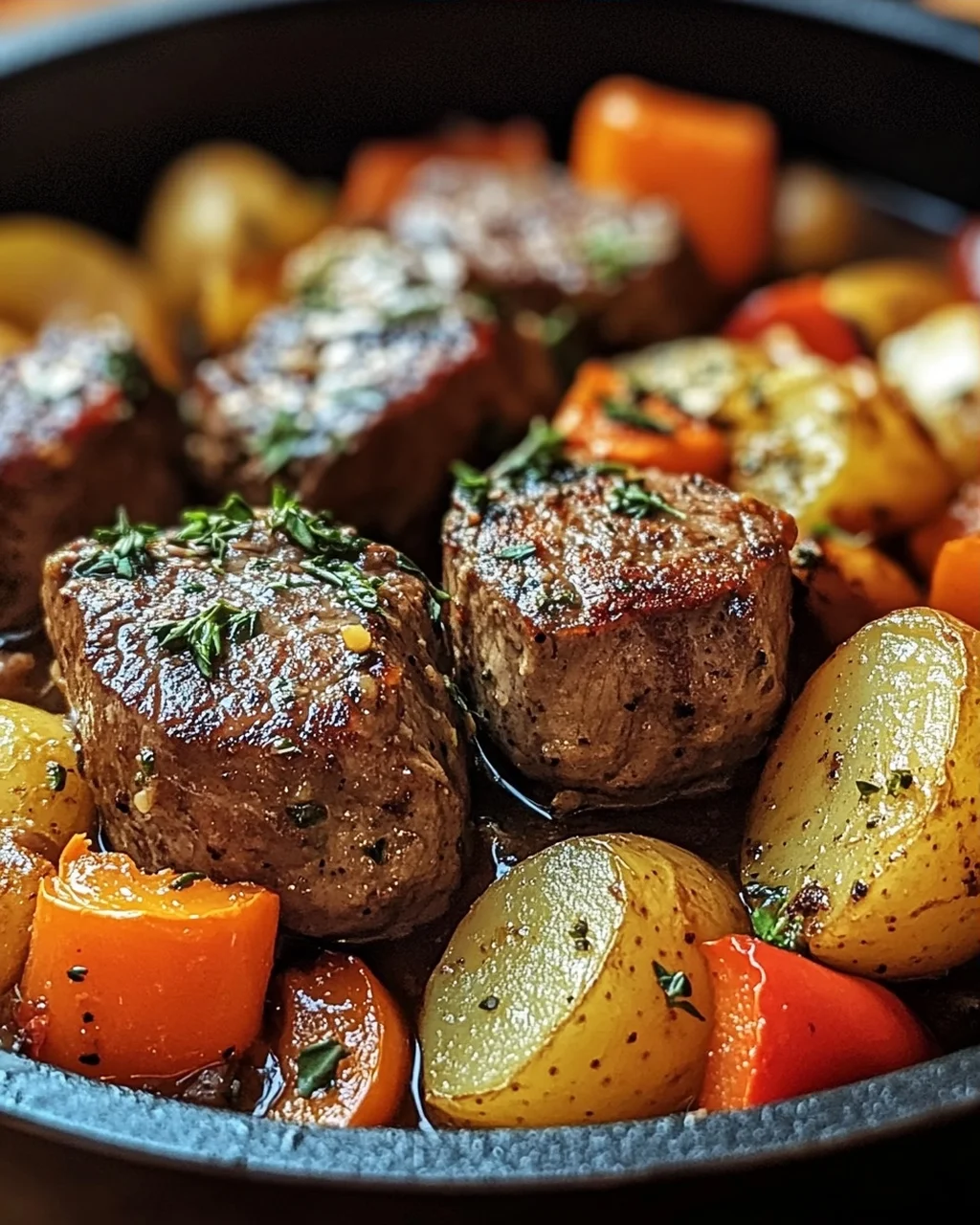 Filettopf aus dem Backofen