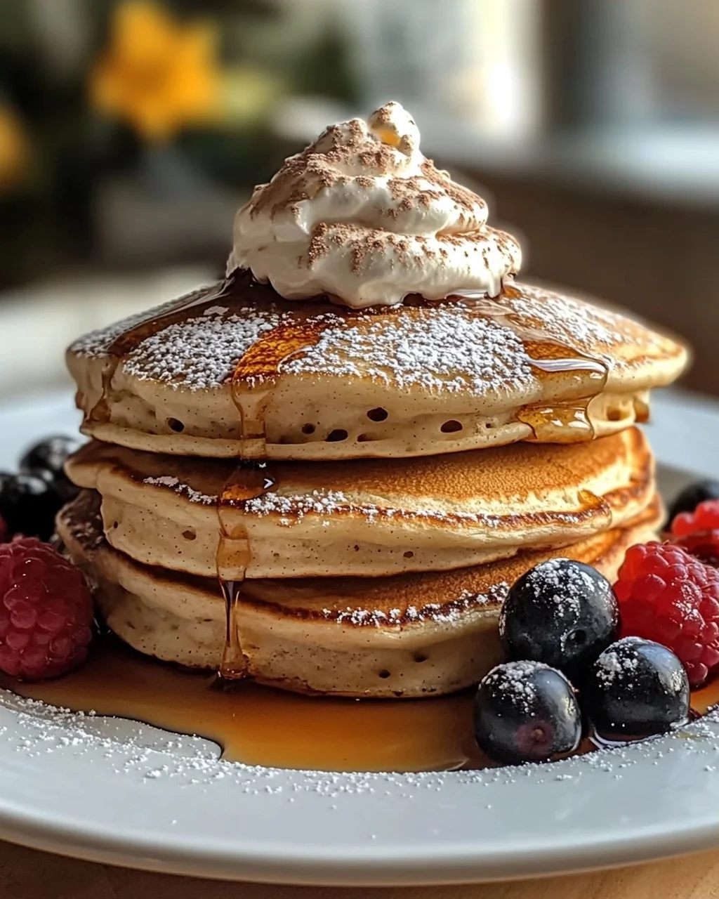 Fluffige Pancakes mit Vanille und Zimt