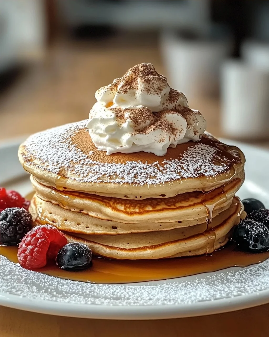 Fluffige Pancakes mit Vanille und Zimt
