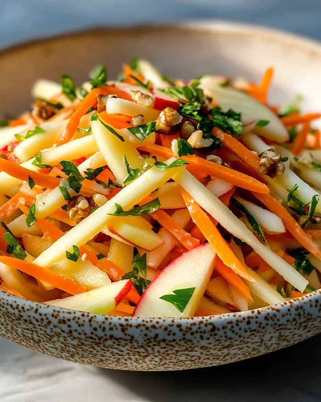 Frischer Kohlrabi-Karotten-Apfel-Salat: Schnell, Frisch & Vitaminreich