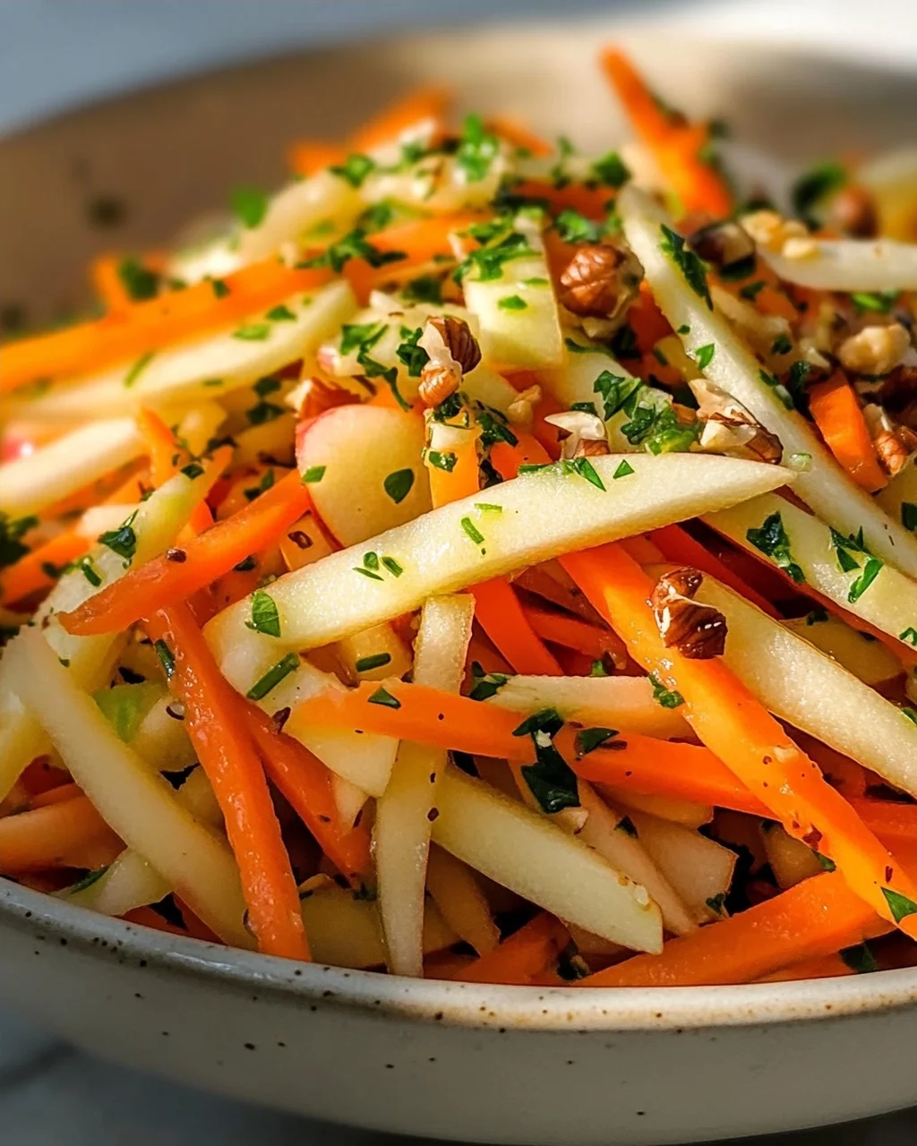 Frischer Kohlrabi-Karotten-Apfel-Salat: Schnell, Frisch & Vitaminreich