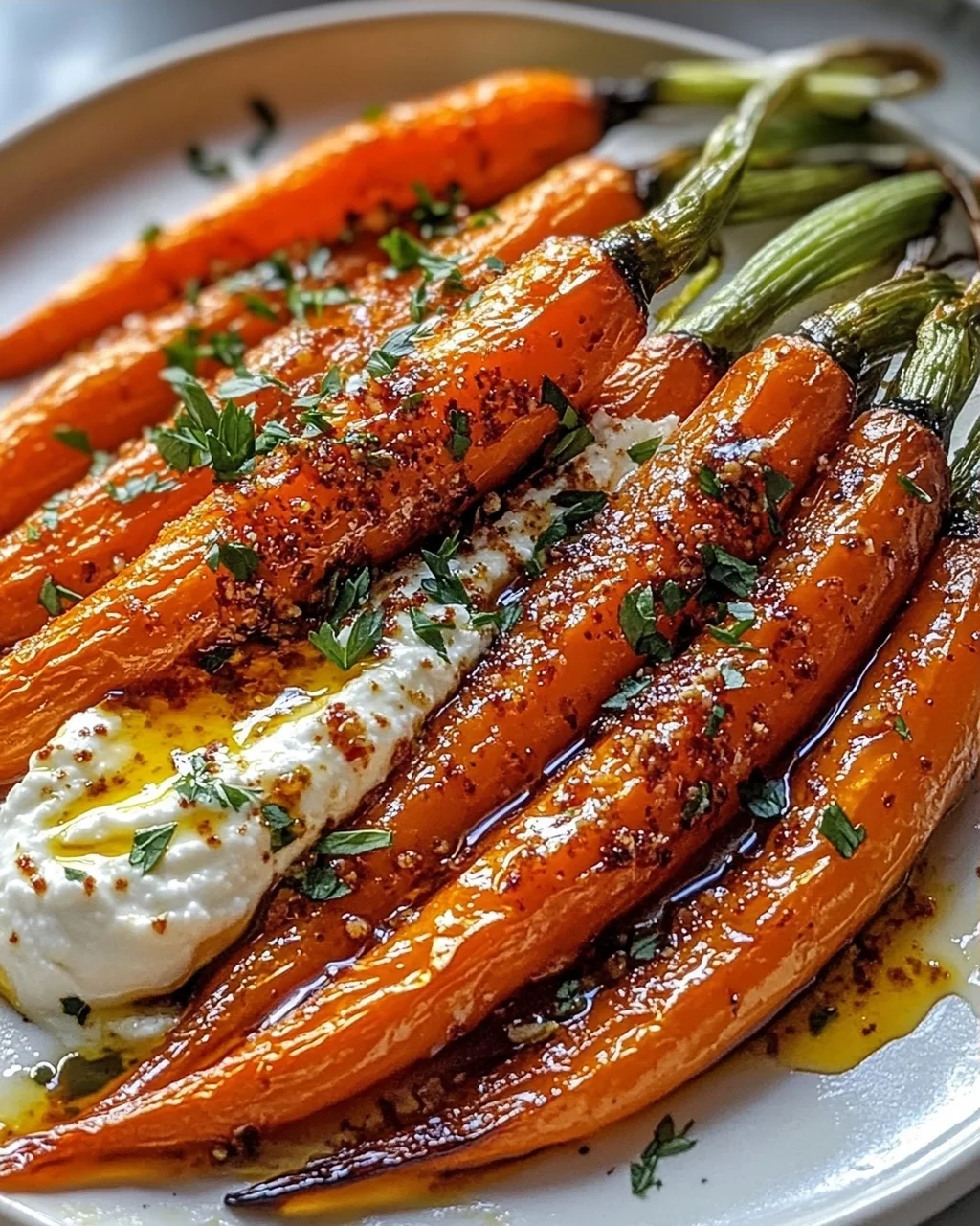 Geröstete Karotten mit Ricotta und Chili-Butter Rezept