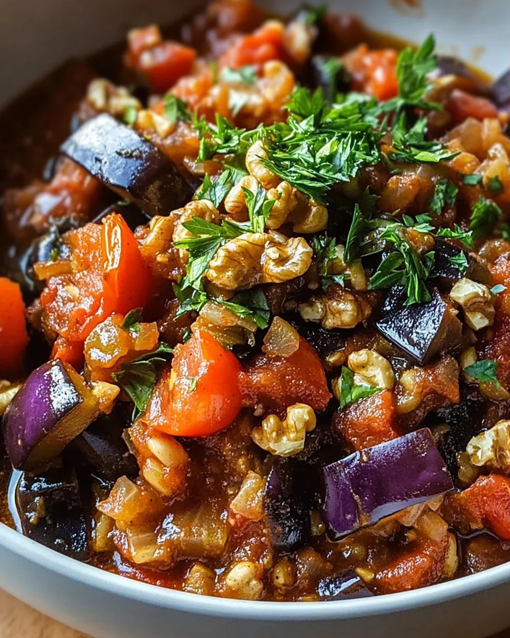 Gewürzter Auberginen-Walnuss-Eintopf: Ultimatives Rezept!