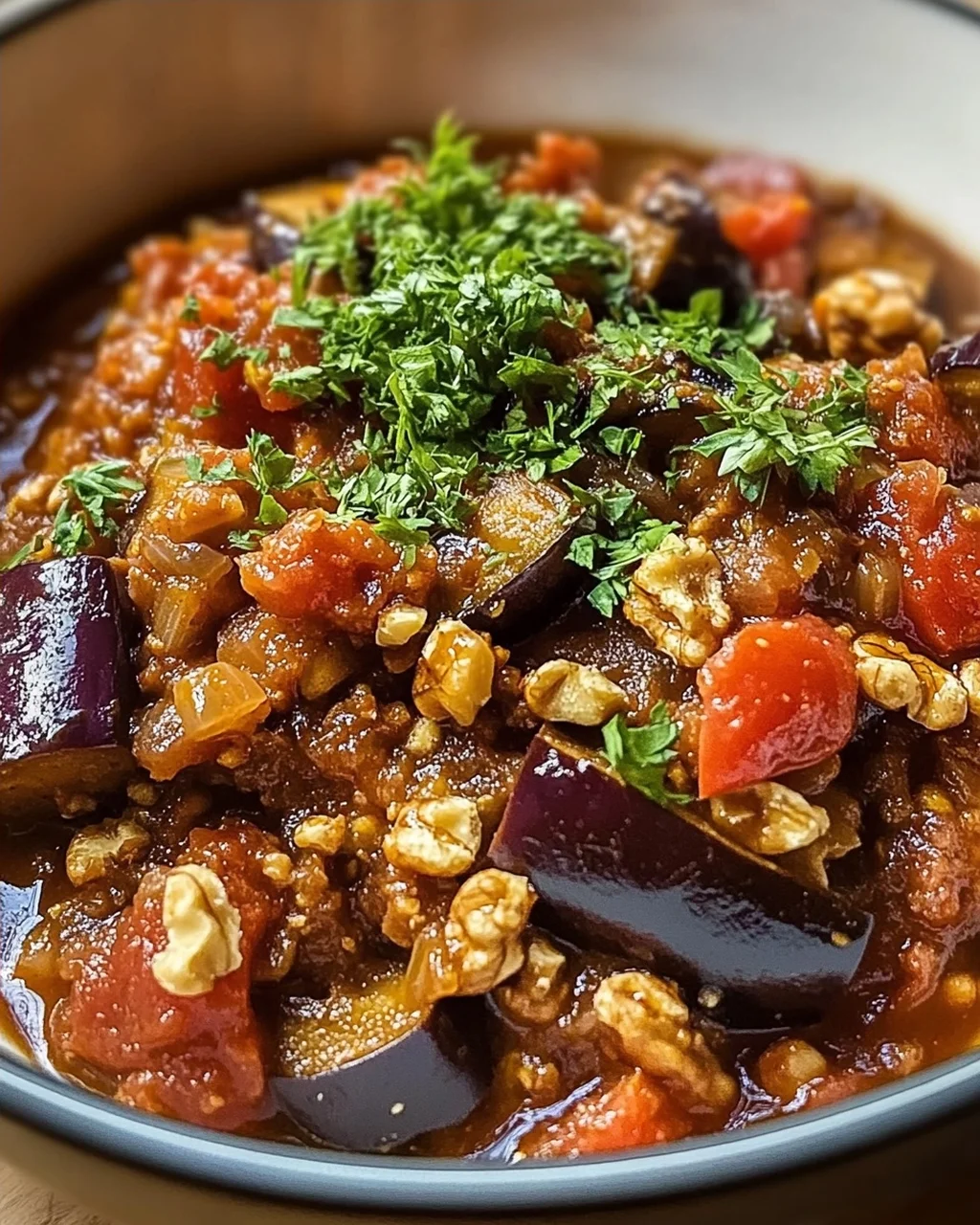 Gewürzter Auberginen-Walnuss-Eintopf: Ultimatives Rezept!