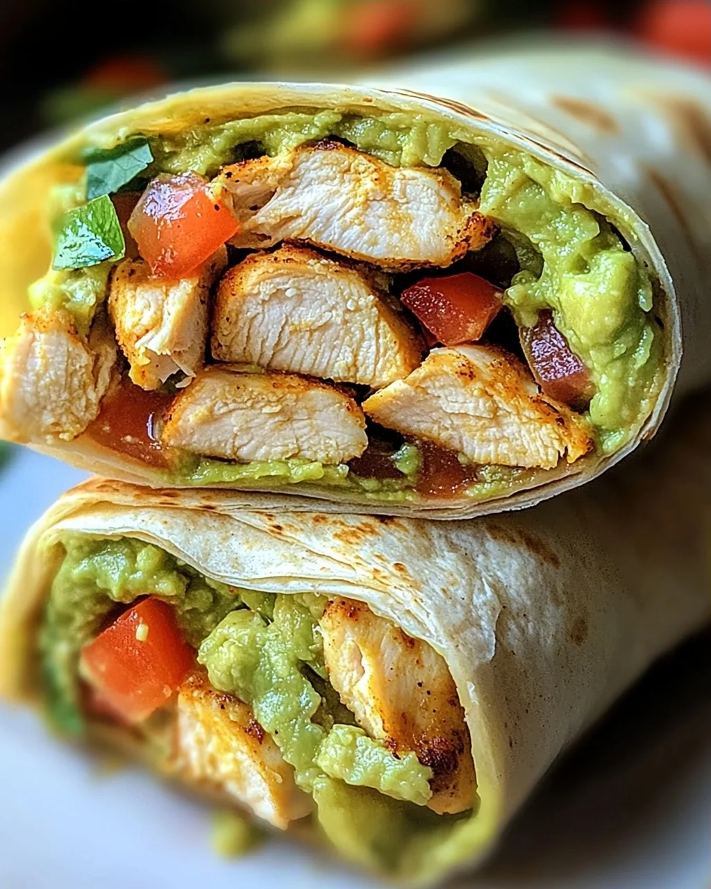 Guacamole Chicken Wraps