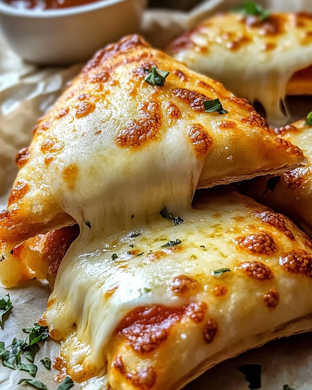Hausgemachte einfache Käse Pizzataschen – Lecker und schnell!