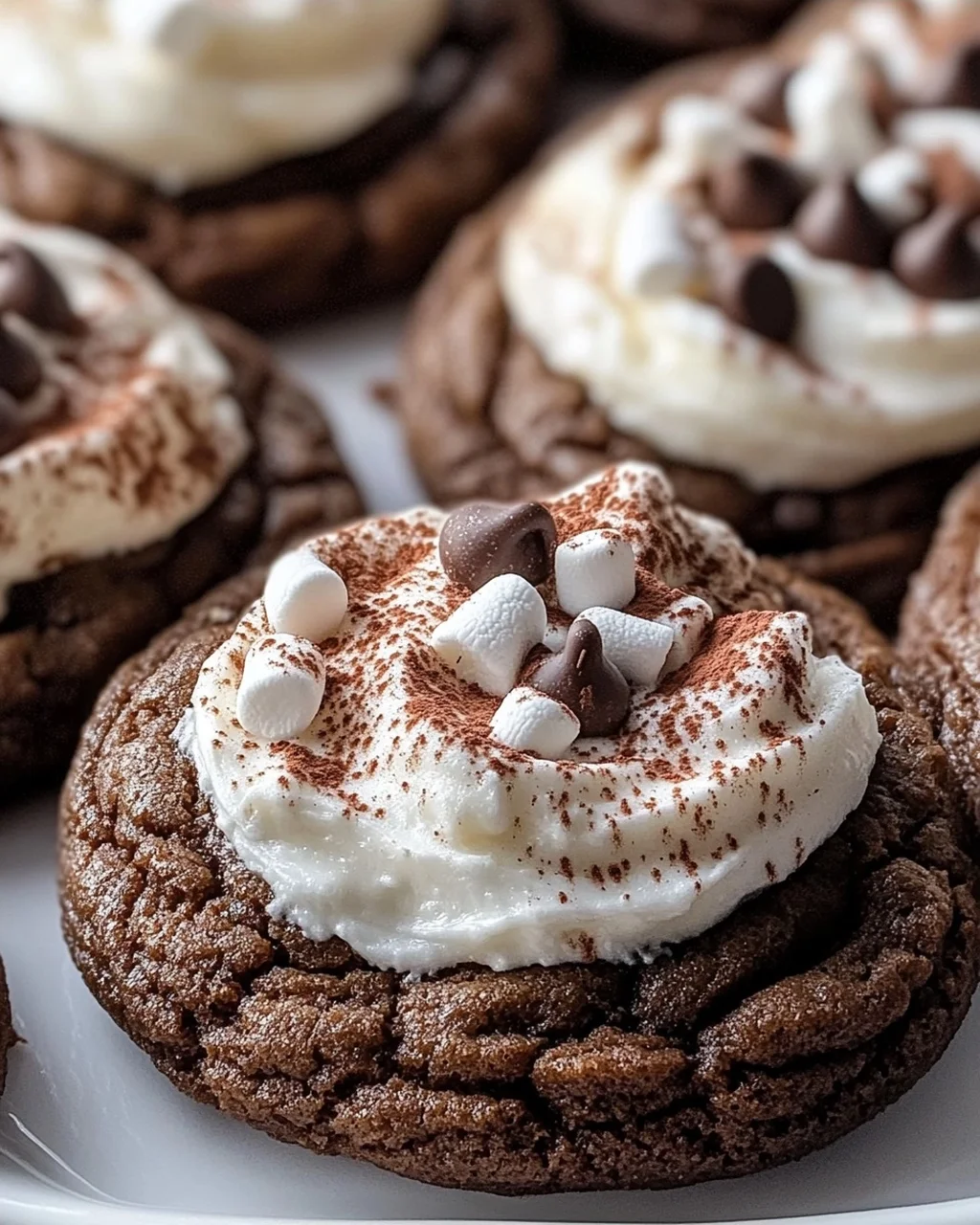 Himmlische Hot Cocoa Cookies mit Marshmallow Frosting