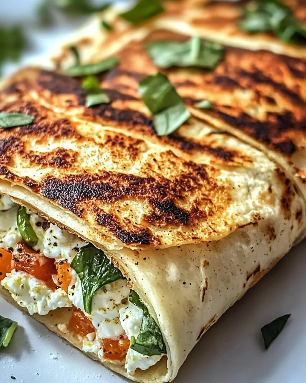 Hüttenkäse-Wraps für gesunde Snack-Momente