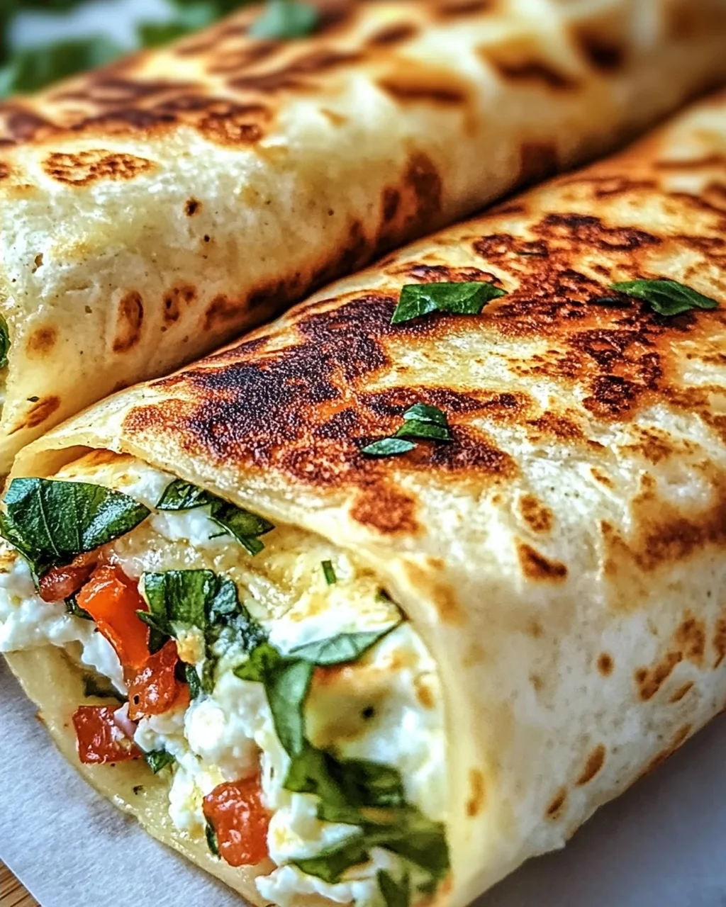 Hüttenkäse-Wraps für gesunde Snack-Momente