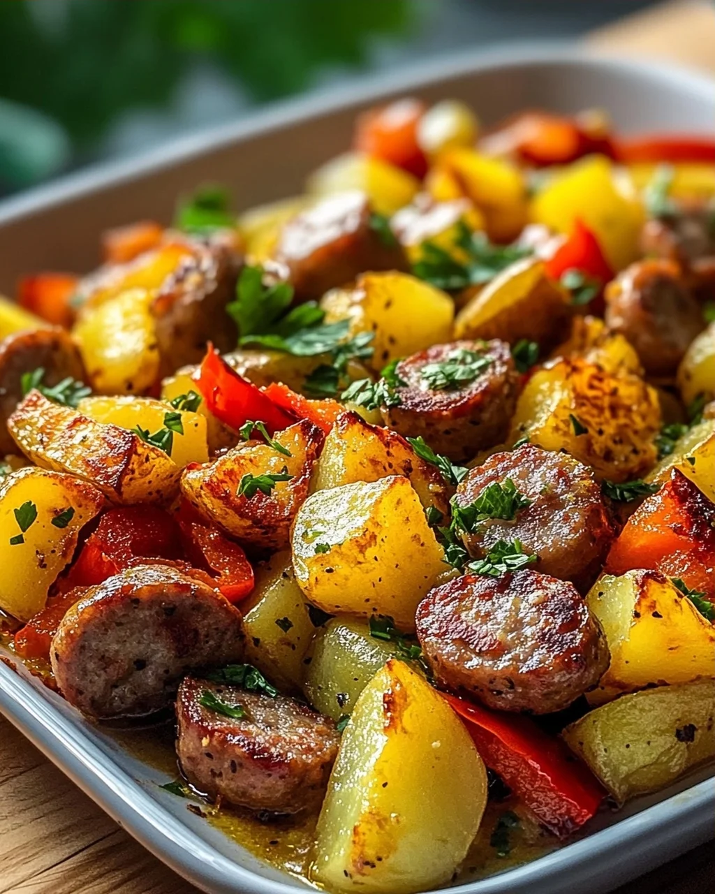 Kartoffel-Rinderwurst Blechfrühstück: Einfach & Lecker!