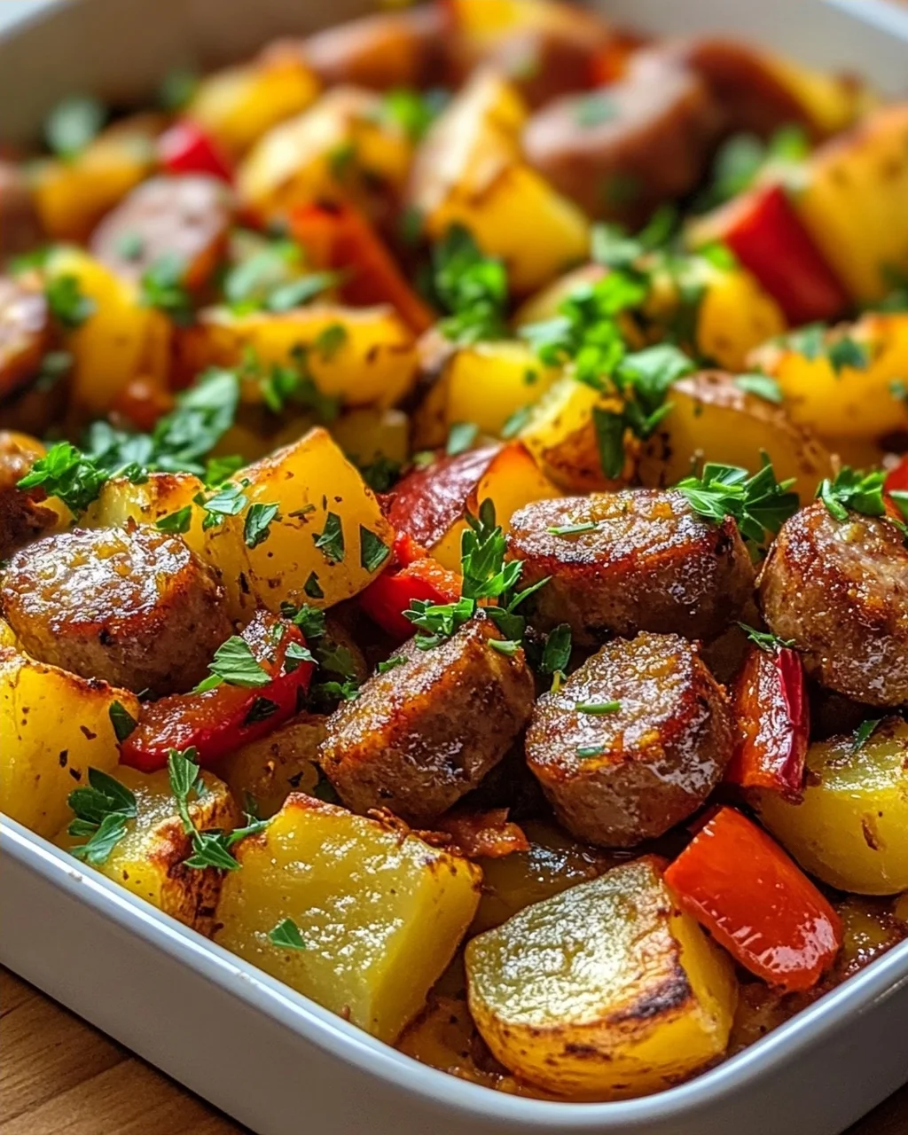 Kartoffel-Rinderwurst Blechfrühstück: Einfach & Lecker!
