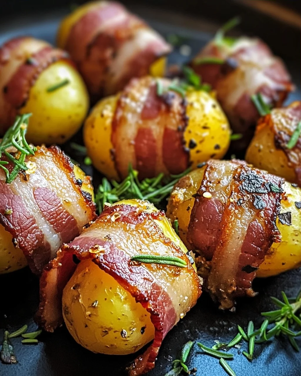 Kartoffeln im Speckmantel