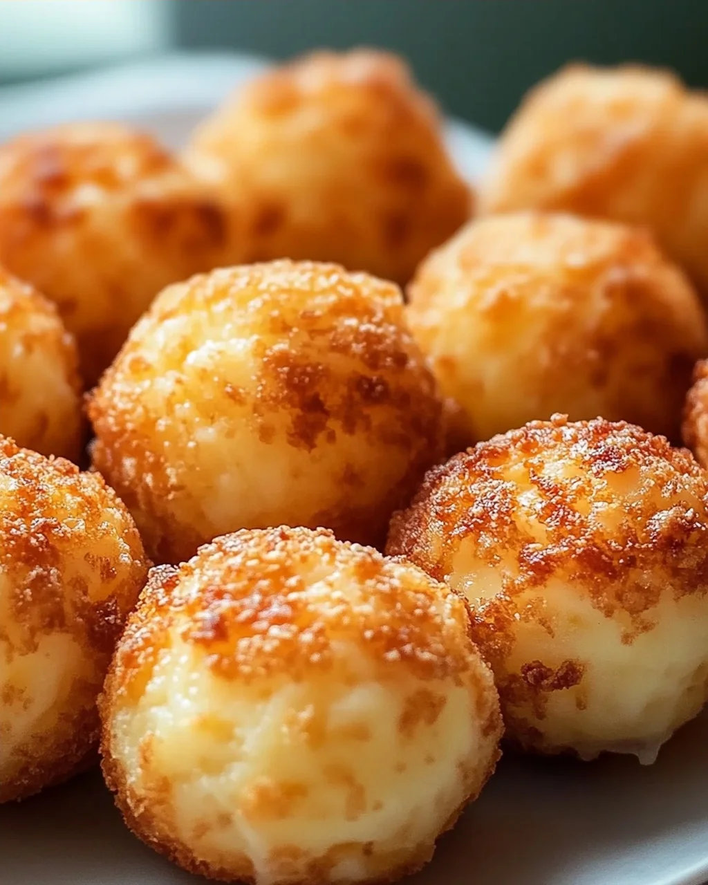 Käse-Kartoffelpüree-Bällchen aus der Heißluftfritteuse