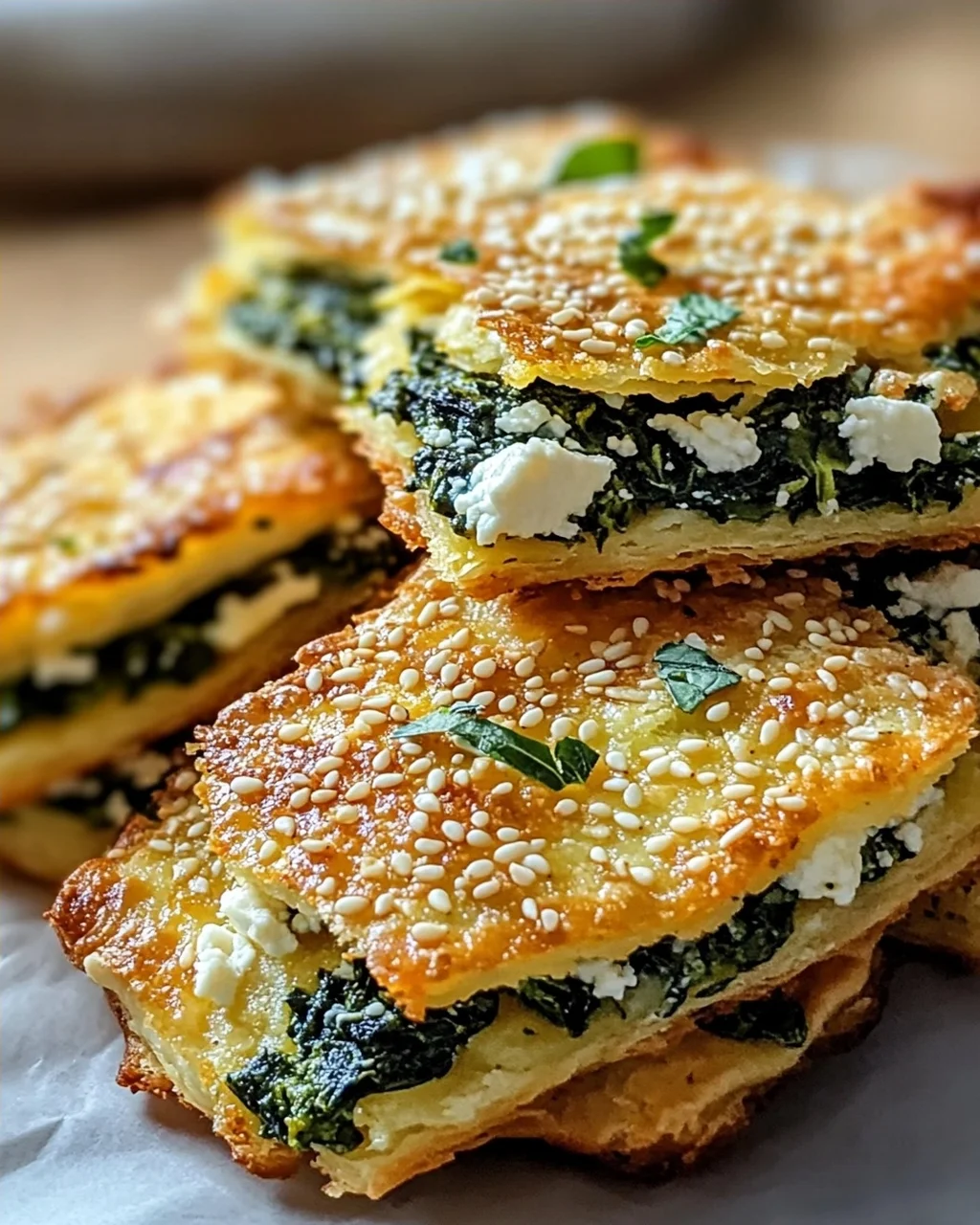 Knusprige Spinat-Feta-Crisps: Ein köstliches Snack-Rezept!