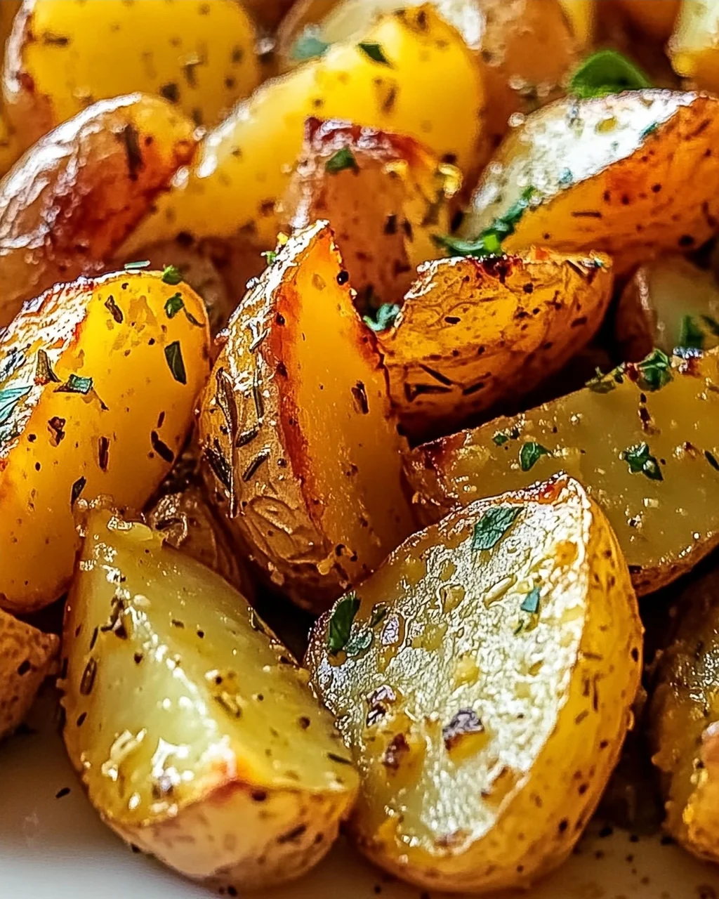 Knusprige Zitronen-Griechische Kartoffeln für Genussmoment