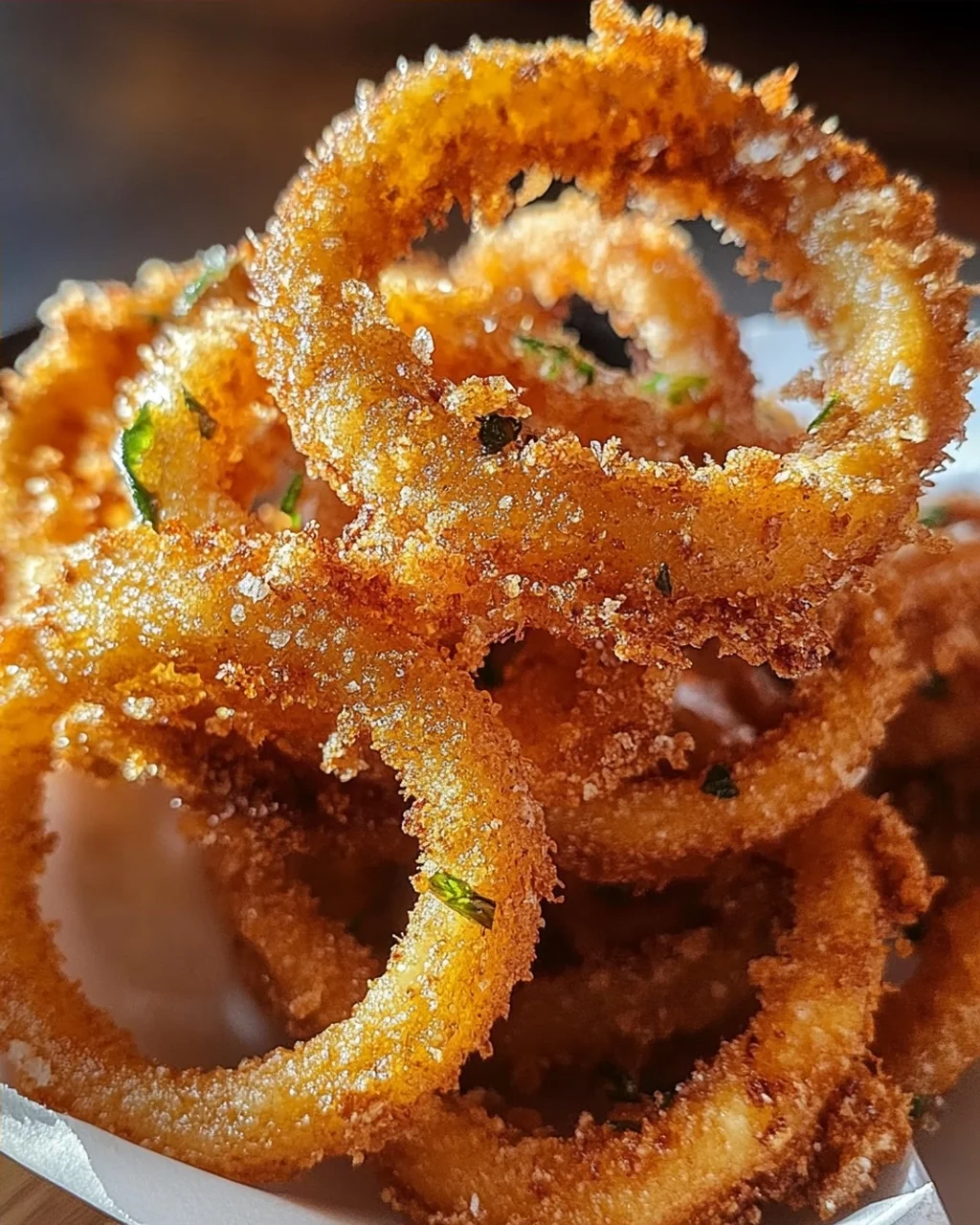 Knusprige Zwiebelringe