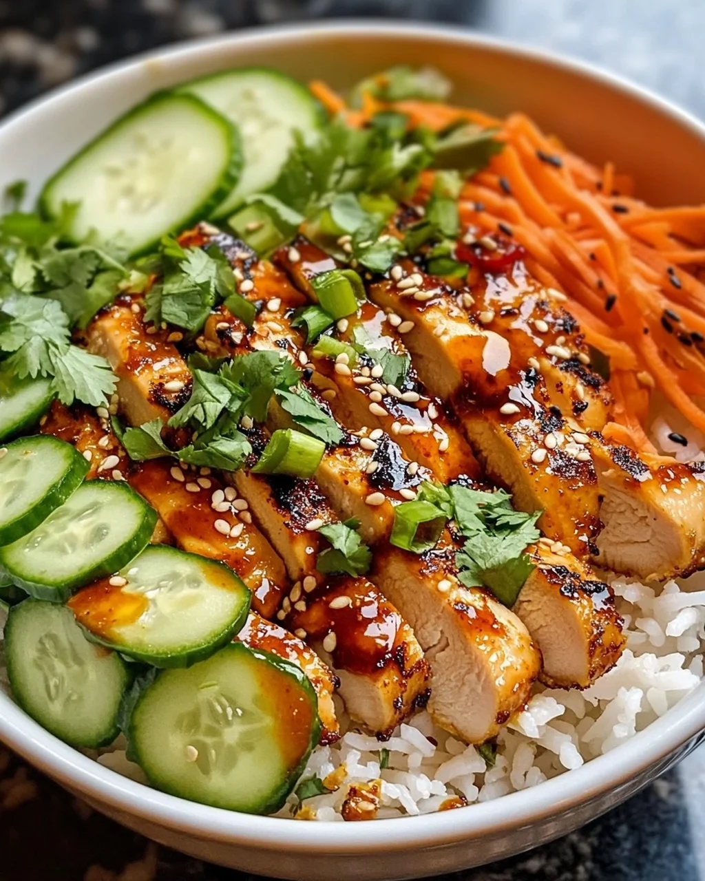 Leckeres Bang Bang Chicken Bowl Rezept für jeden Tag!