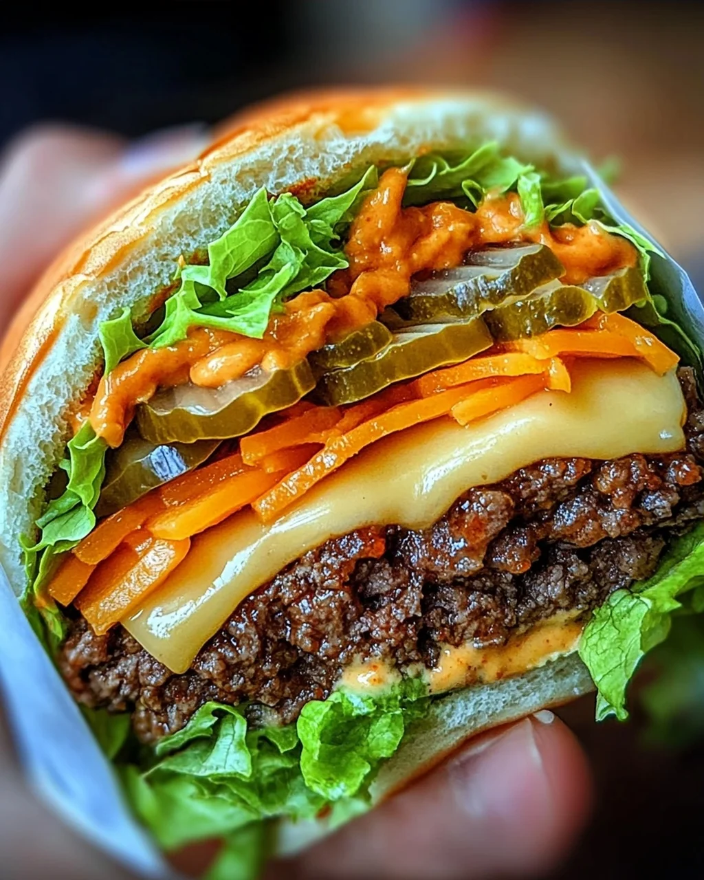 Low Carb Big Mac Rolle