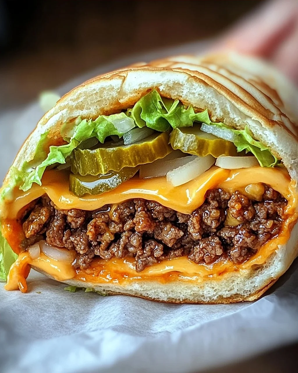 Low Carb Big Mac Rolle
