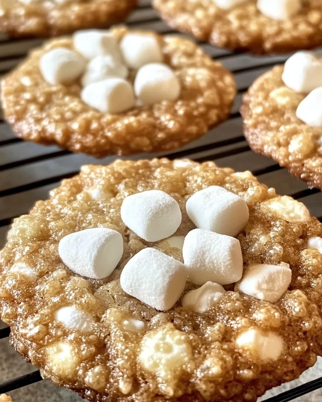 Marshmallow Crispy Cookies der süße Genuss