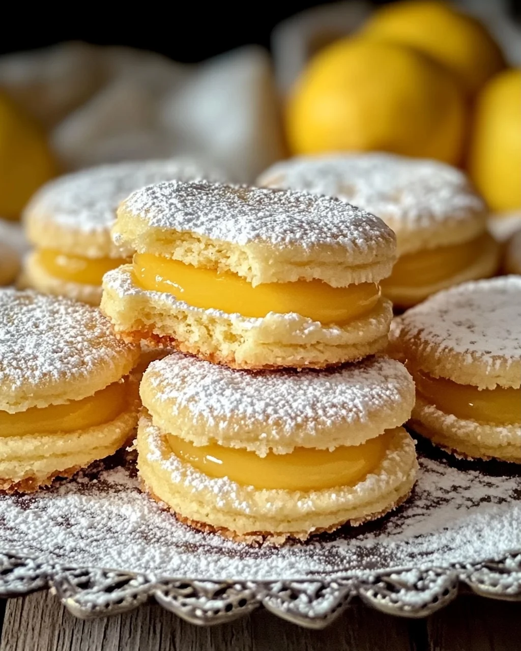 Plätzchen mit Lemoncurd