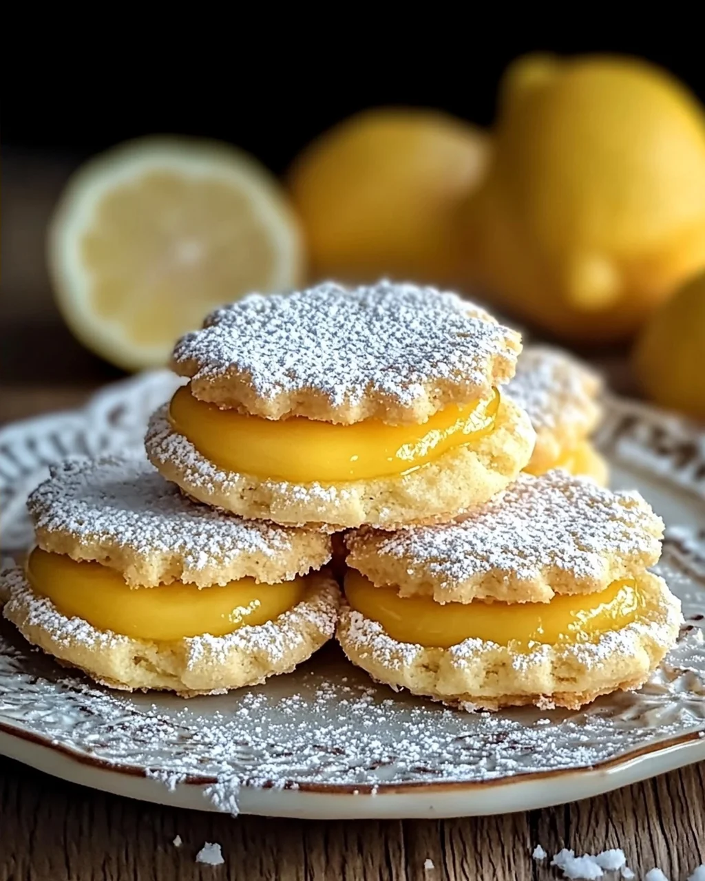 Plätzchen mit Lemoncurd