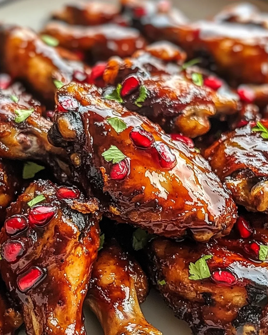 Rauchige Harissa- und Granatapfel-BBQ-Flügel für jeden Anlass