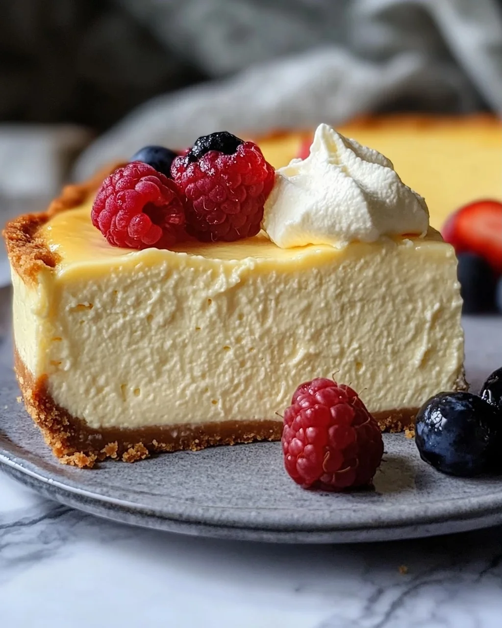 Rezept für cremigen Käsekuchen ohne Boden