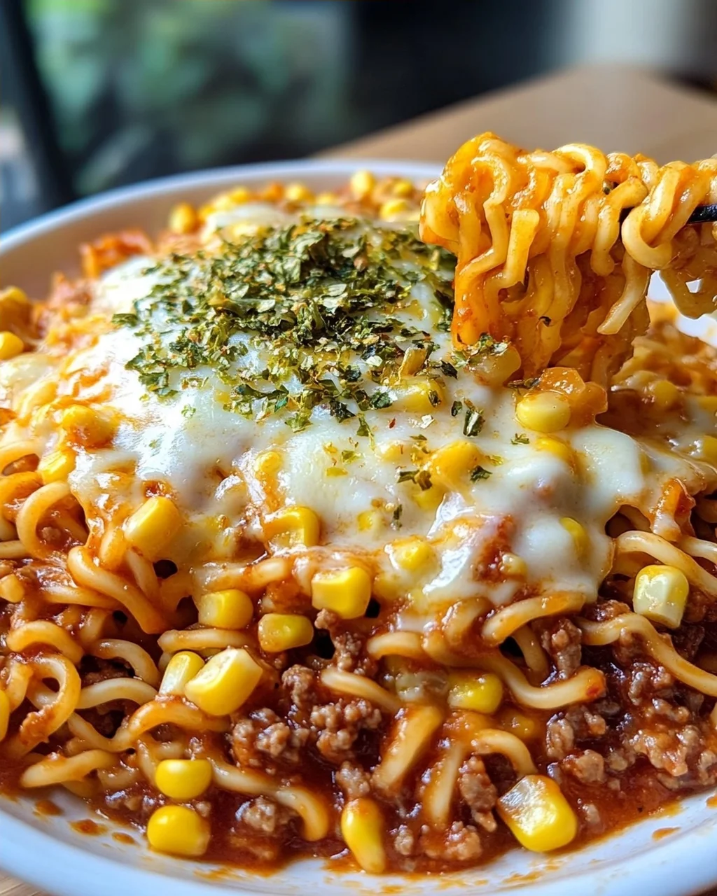 Scharfe Koreanische Mais-Käse Nudeln: So geht's schnell & lecker